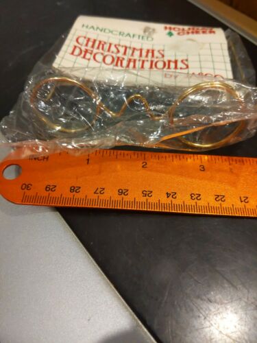 Round Eye Glasses Santa & Mrs Claus OLD Fashioned Spectacles for doll - Fresh Stock Dated December 2025