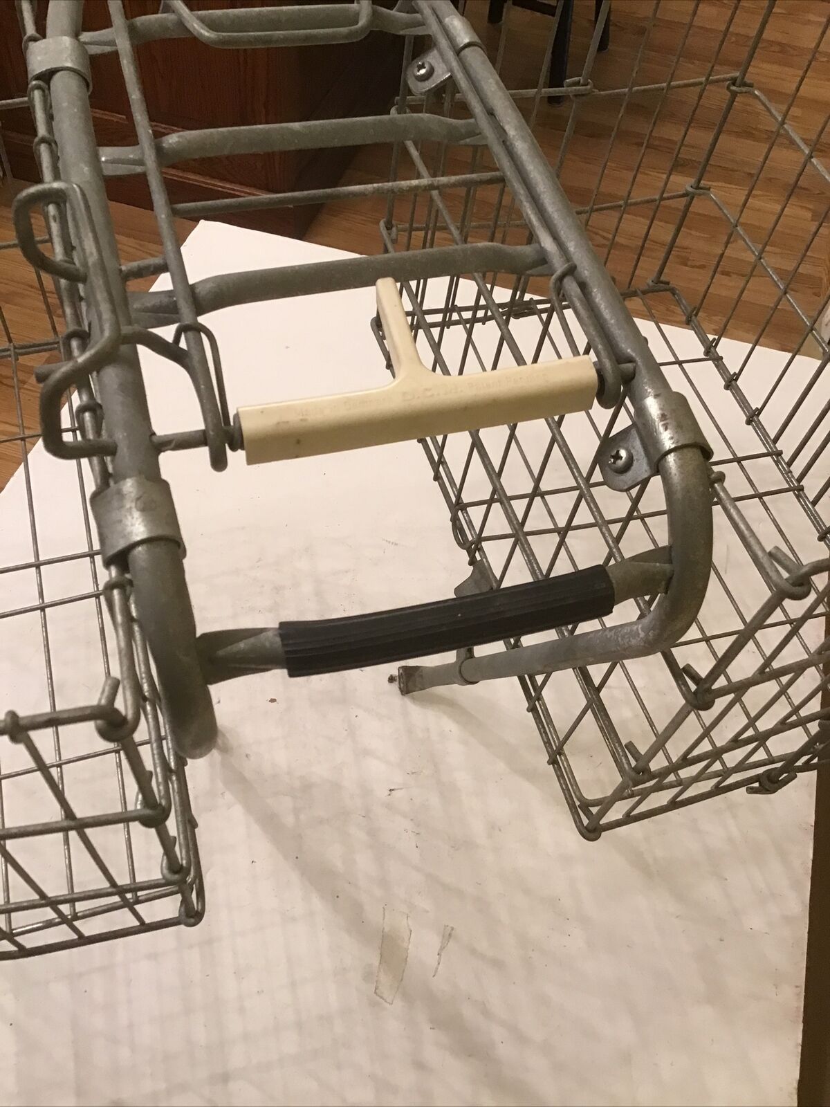 Vintage D.C.M.  Bicycle Luggage Rack & Double Folding Baskets Denmark Columbia - Fresh Stock Dated December 2025