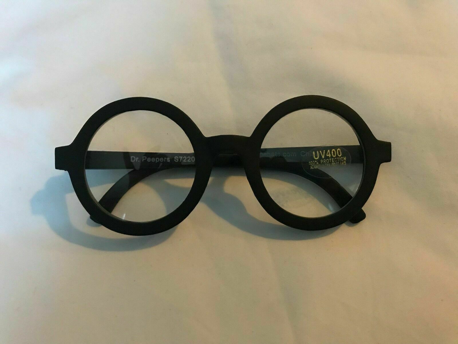 Harry Potter Plastic Glasses Costume Props Round Black Nerd 100%UV Protection - Fresh Stock Dated February 2026