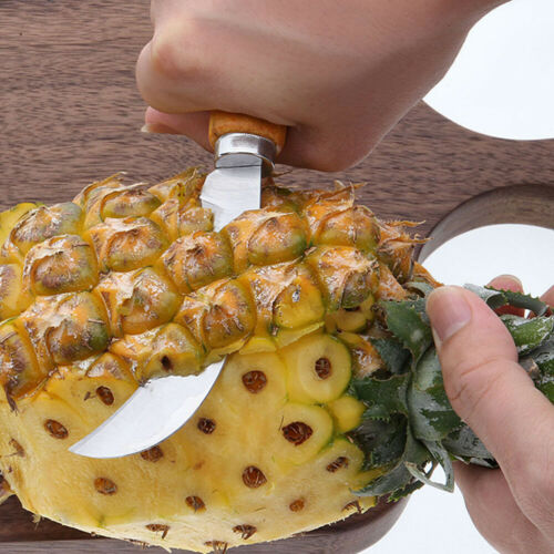 1Pcs Stainless Steel Fruit Knife Fast Pineapple Peeling Machete Kitchen Gadget - Fresh Stock Dated December 2025