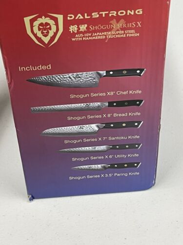 Shogun Series X 5 piece Block Set only One Knife Used, FREE SHIPPING - Fresh Stock Dated December 2025