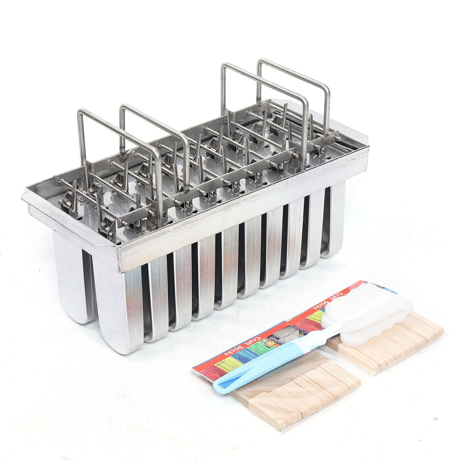 20pcs Stainless Steel Frozen Ice Cream Juice Pop Ice Maker Popsicle Pop Mold US - Fresh Stock Dated December 2025