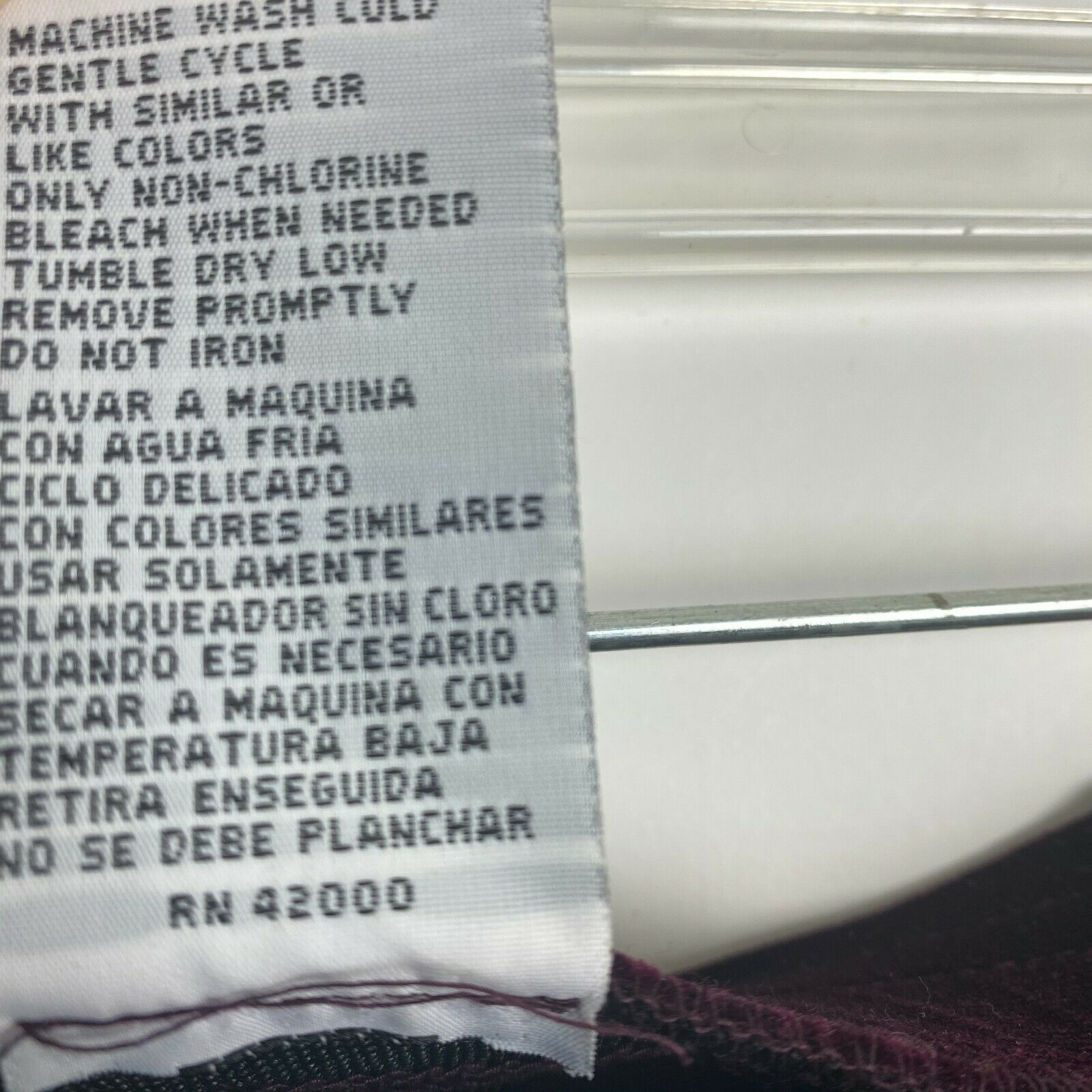 Vintage 90s Jaclyn Smith 1X Red Burgundy Velvet Maxi Skirt Womens Stretch Plus - Fresh Stock Dated March 2026