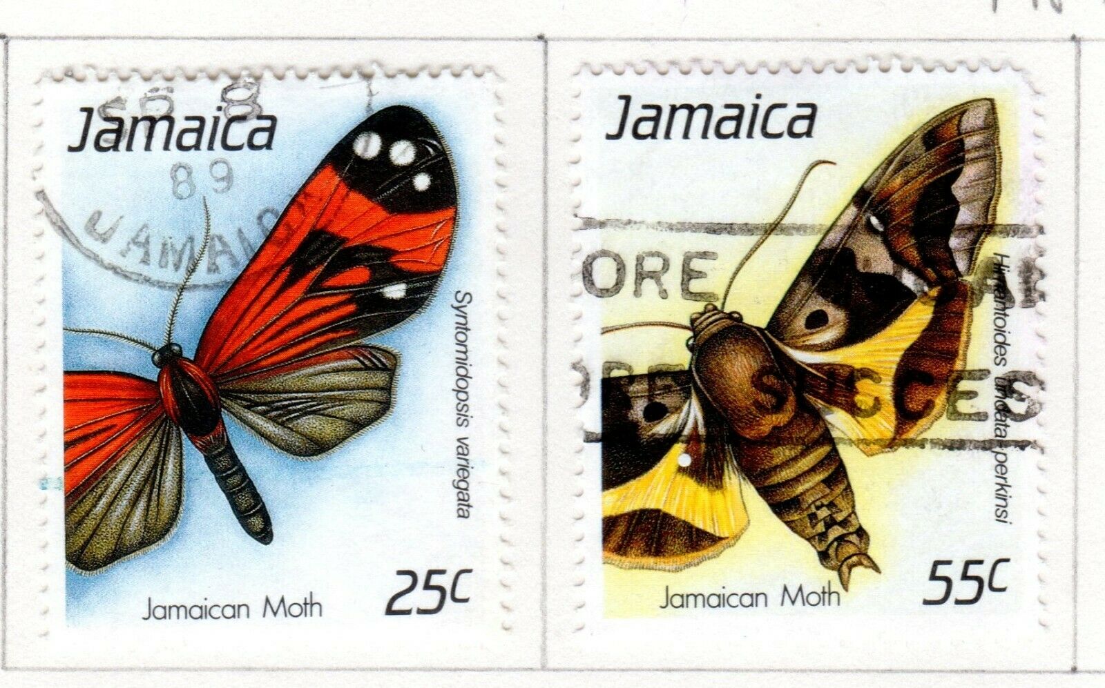 Jamaica Scott 692//733 Used on 3 Album Pages Issued 1988-1990 - Fresh Stock Dated December 2025
