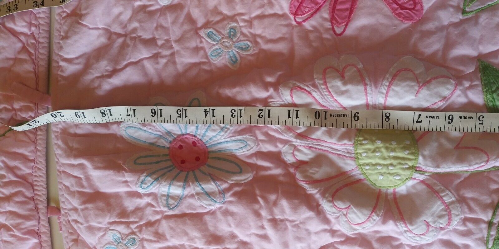 2 Pottery Barn Kids Pink Daisy Quilted Pillow Sham Covers - Fresh Stock Dated December 2025