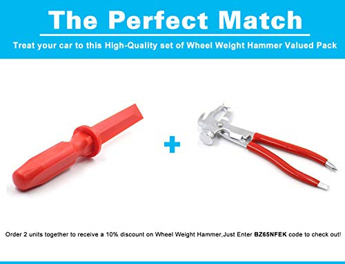 CK Auto Non-Marring Super Grip Plastic Chisel Scraper Wheel Weight RemoverRed - Fresh Stock Dated February 2026