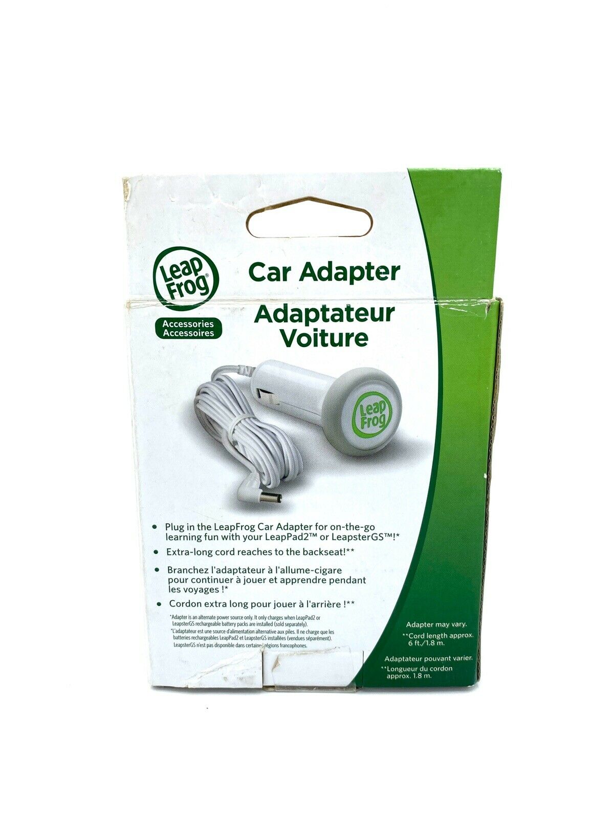 LeapPad 2 Car Adapter | Leapstwr GS | Leap Frog Accessories | Power Up - Fresh Stock Dated February 2026