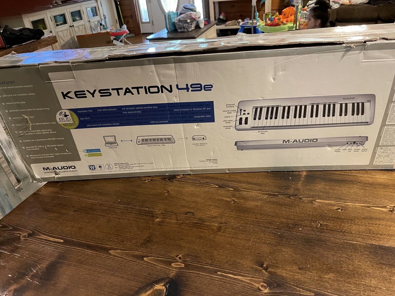 M-Audio Keystation 49e Midi Keyboard  - Tested! WORKS - Fresh Stock Dated February 2026