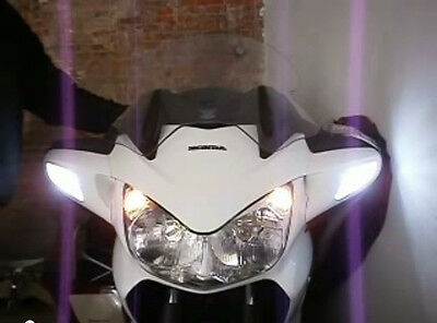 White & Yellow SwitchBack LED Turn Signals Kit for 2002 - 2014 Honda ST1300 #HS2 - Fresh Stock Dated February 2026