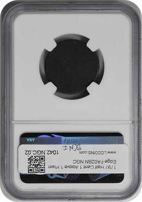 1797 Half Cent 1 Above 1 Plain Edge FA02BN NGC - Fresh Stock Dated February 2026