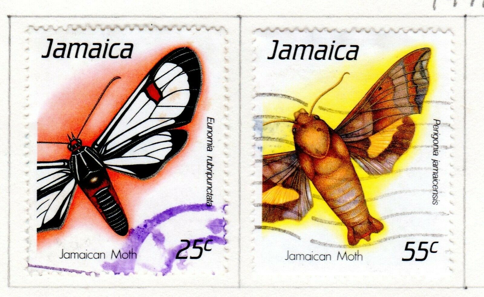 Jamaica Scott 692//733 Used on 3 Album Pages Issued 1988-1990 - Fresh Stock Dated December 2025