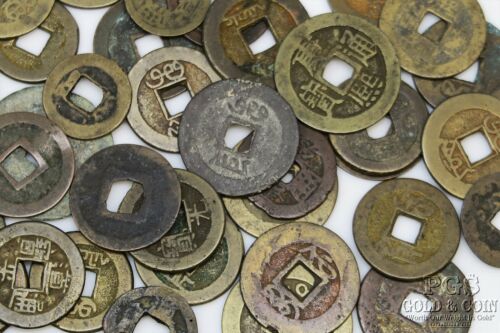China Cash Coins Asst Date 153 Coins Mostly Brass Foreign Coins 21919 - Fresh Stock Dated February 2026