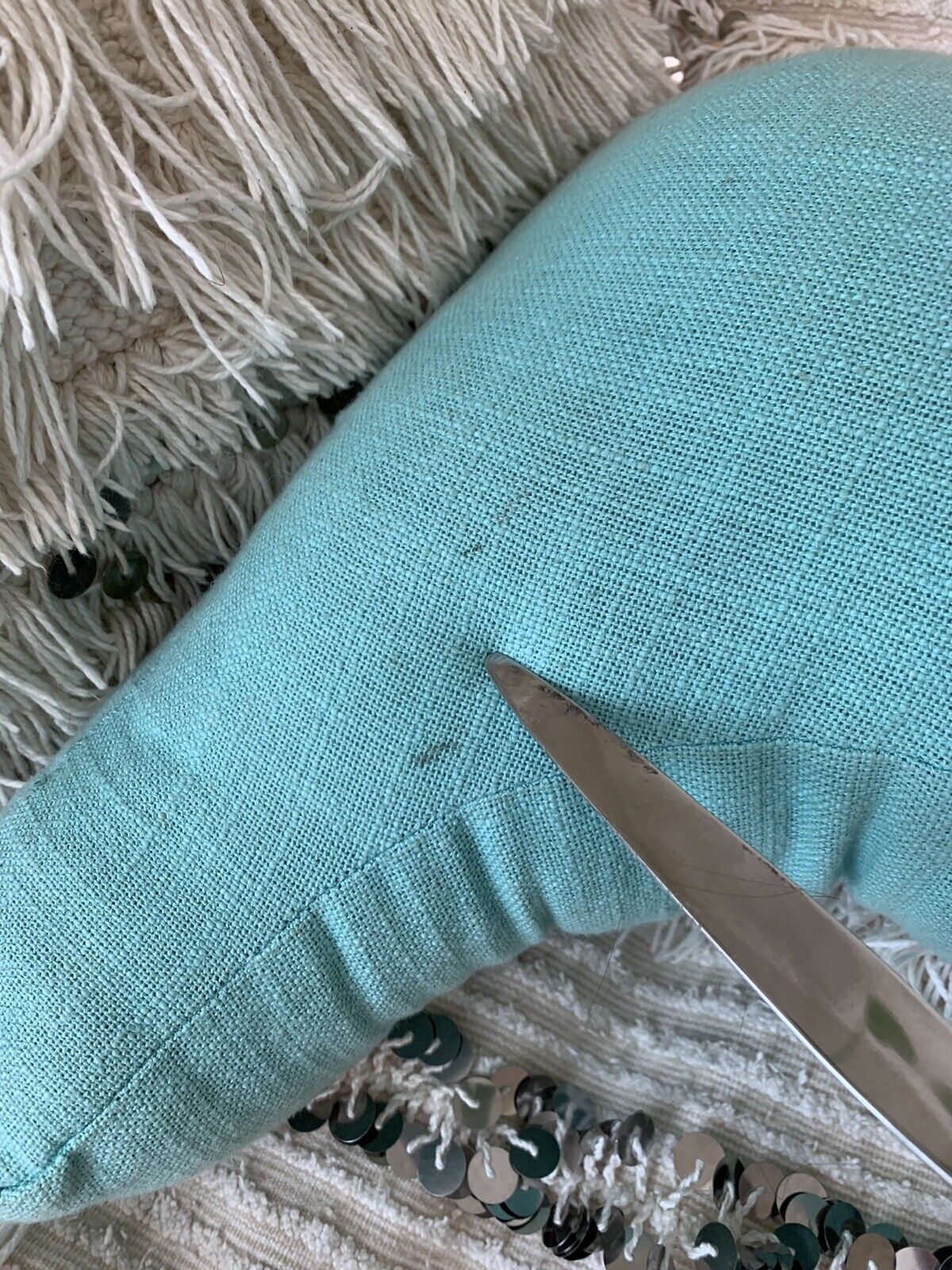 Pottery Barn Teen Junk Gypsy Boot Crewel Pillow 12x18 Floral 2014 RARE - Fresh Stock Dated February 2026