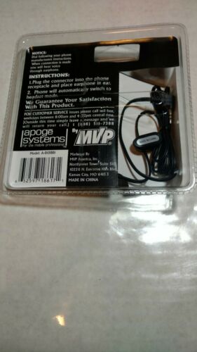 Motorola StarTac Hands Free Kit  apoge systems model A-012001 - Fresh Stock Dated February 2026