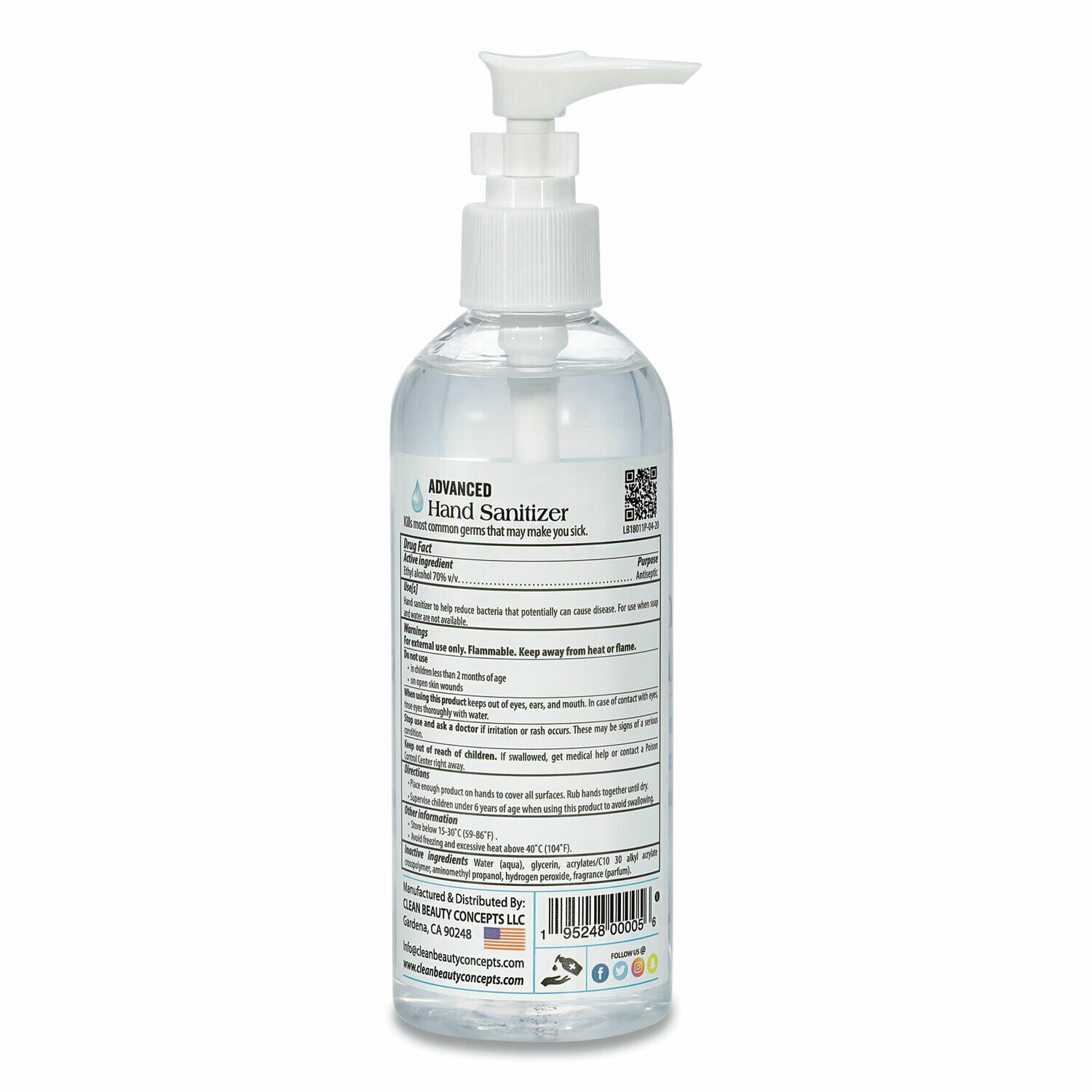 Prosanitize Hand Sanitizer, 8 Oz Bottle, Unscented, 12/Carton (E236-SAN) - Fresh Stock Dated February 2026