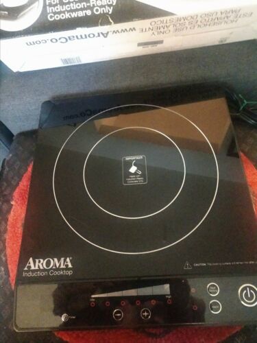 AROMA INDUCTION COOKTOP SAFEST WAY TO COOK 7 settings easy clean ceramic. - Fresh Stock Dated December 2025