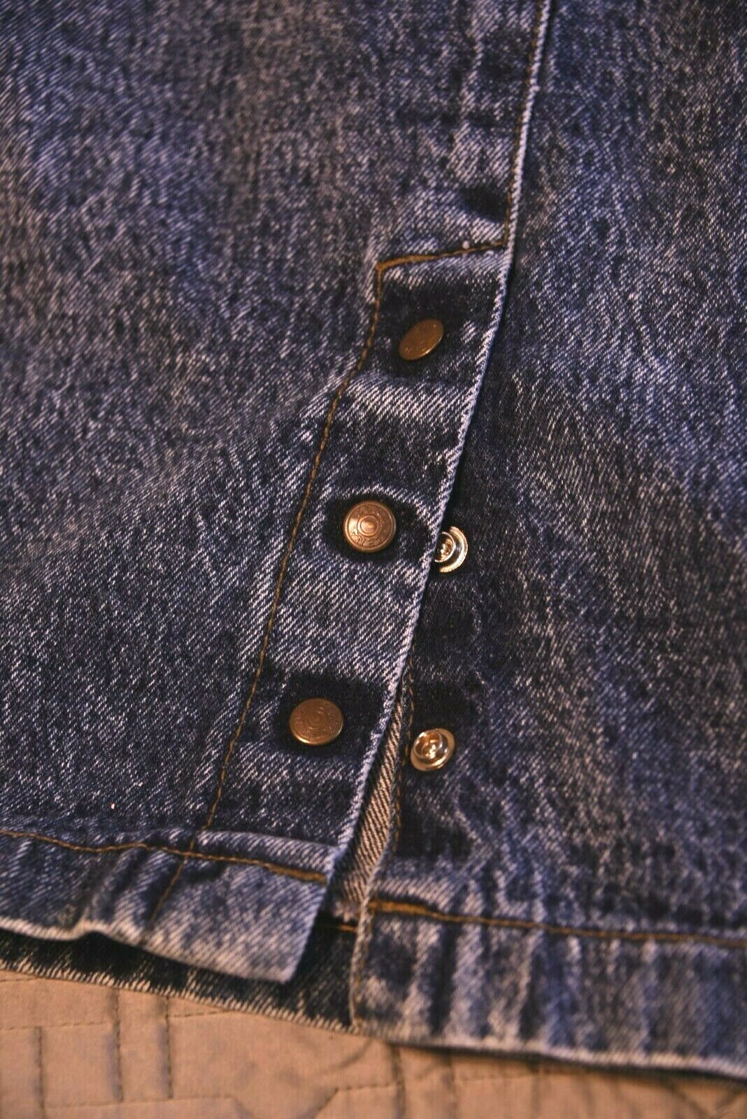 Vintage ZENA 90s Blue Jean DENIM skirt high waist acid wash fade sz 0 small - Fresh Stock Dated February 2026