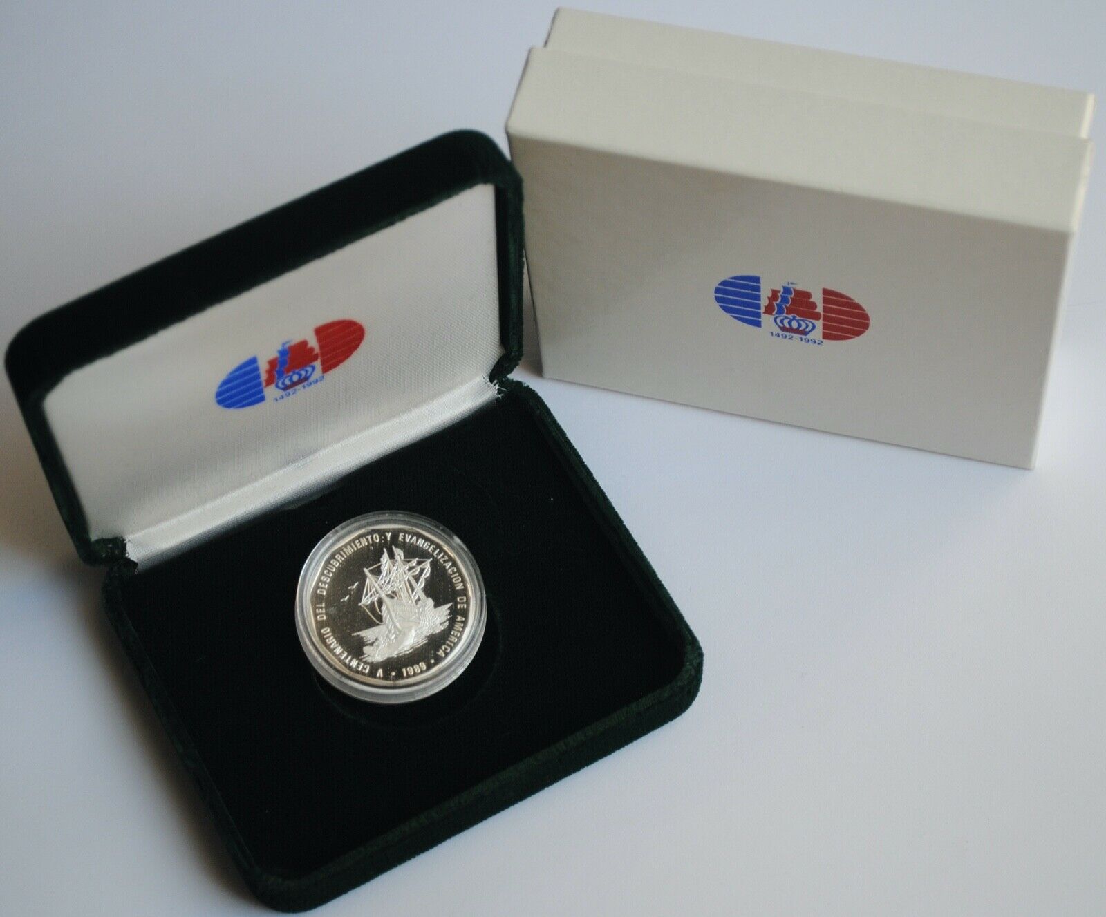 Dominican Republic 1 peso 1989, PROOF, 