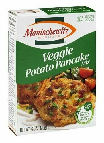 Manischewitz Veggie Potato Pancake Mix, 6-Ounce Box (Pack of 12) - Fresh Stock Dated December 2025