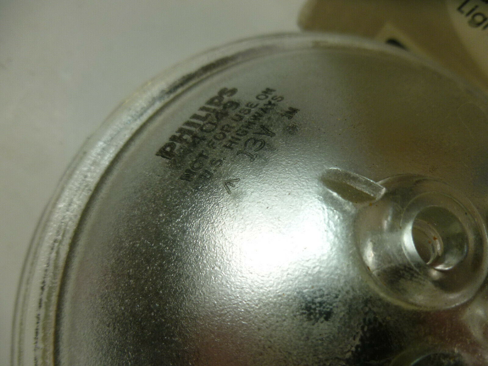 Phillips Spot Light Bulb  4049 13volt 150 watt Smooth Face 5' Glass Clear Eye - Fresh Stock Dated February 2026