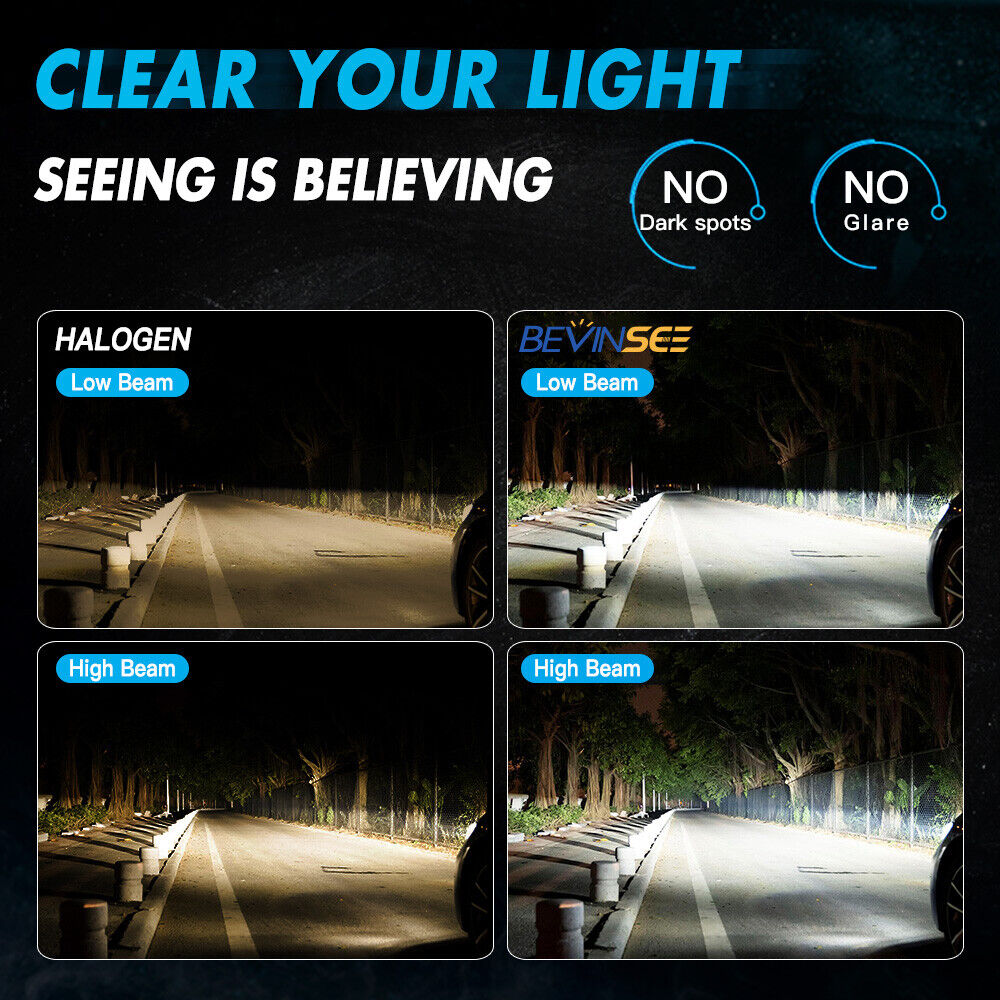 For Honda XR650L 1993-2017 H4 9003 LED Headlight Bulbs Hi/Low Beam 8000LM Bright - Fresh Stock Dated February 2026