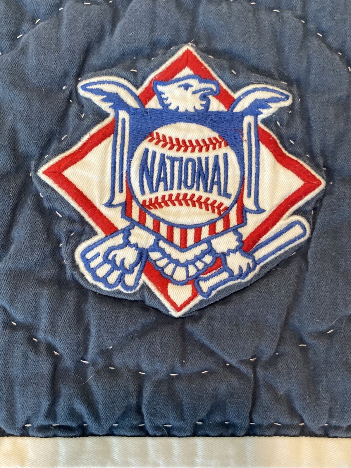 1 x Pottery Barn PB Teen ML Baseball Sports Red White Blue Quilted Standard Sham - Fresh Stock Dated February 2026