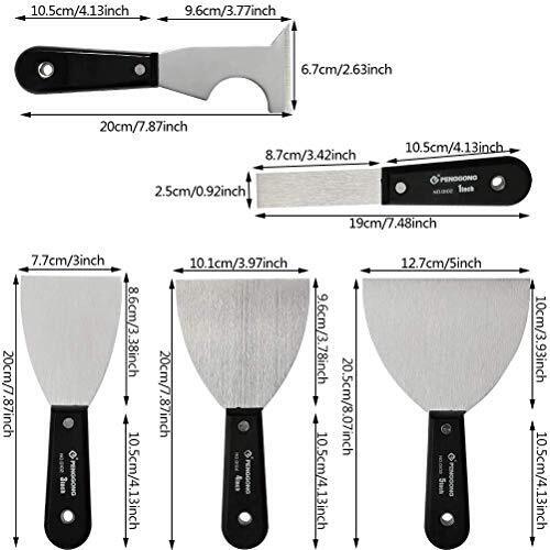 Paint Scraper 5 In 1 Scraper Tool Putty Knife Set Drywall Knife Spackle Knife Wa - Fresh Stock Dated February 2026