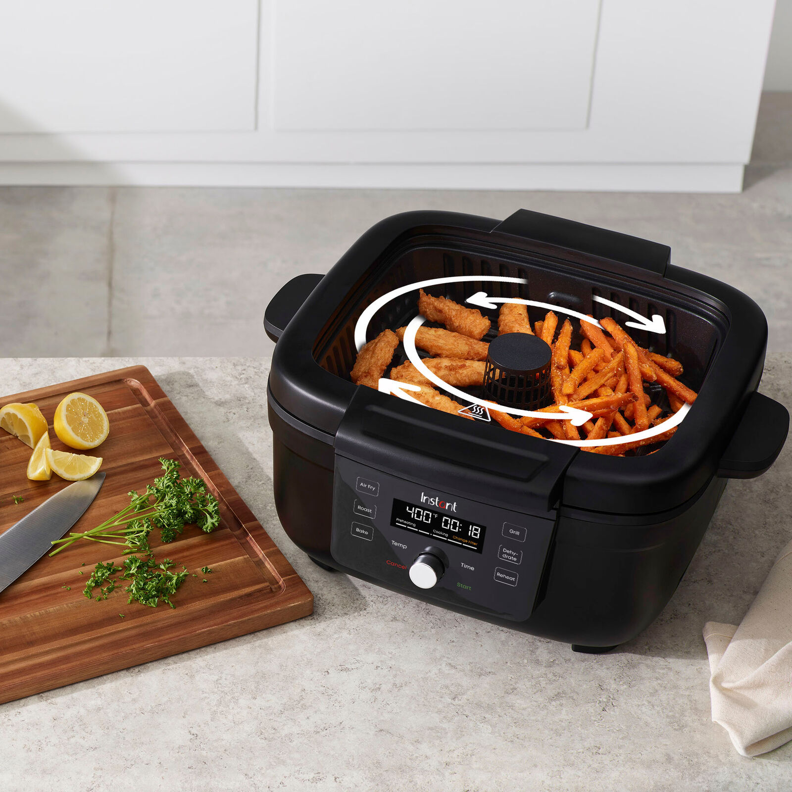 Instant - 6-in-1 Smokeless Indoor Grill & Air Fryer with OdorErase Technology... - Fresh Stock Dated February 2026