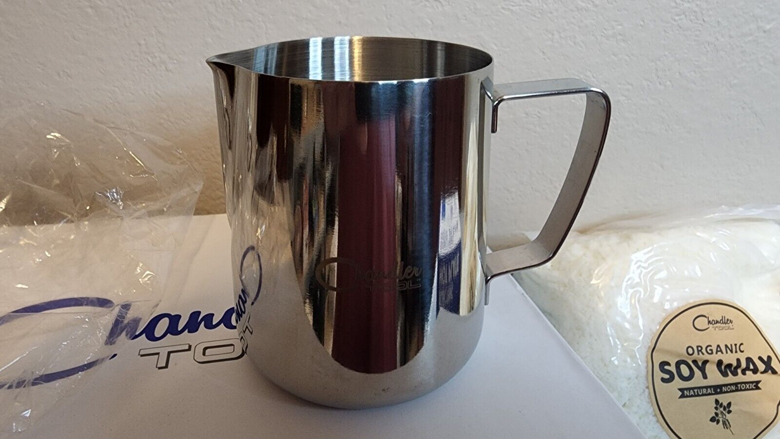 Chandler Tools Candle Making Kit Electric Hot Plate W/5lb Soy Wax, StainlessPot - Fresh Stock Dated February 2026