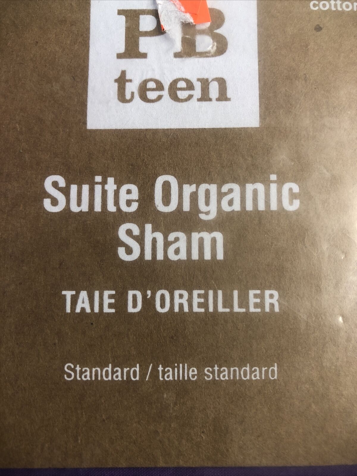 Pottery Barn Teen Suite Organic Pillow Shams Standard Size NEW SEALED - Fresh Stock Dated December 2025