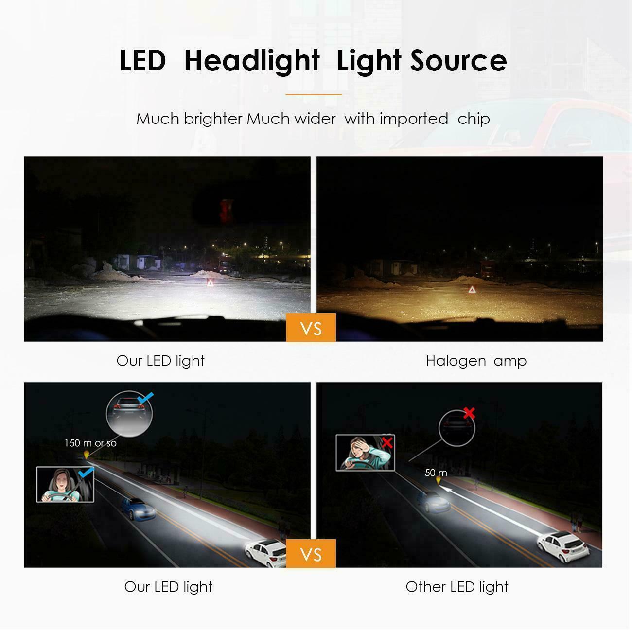 BRIGHT HEADLIGHT LED LIGHT BULBS FOR ARCTIC CAT 400 500 650 700 HI LO BEAM 4X - Fresh Stock Dated February 2026