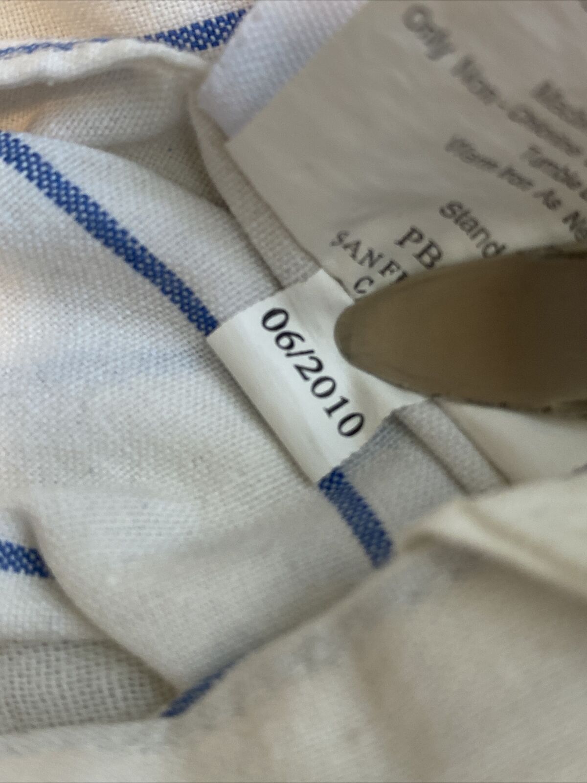 1 x Pottery Barn PB Teen ML Baseball Sports Red White Blue Quilted Standard Sham - Fresh Stock Dated February 2026