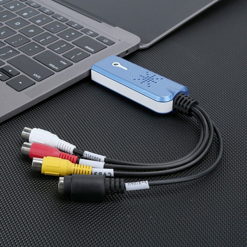 USB 2.0 VHS VCR to DVD Audio Video Capture Card Converter Adapter for PC TV RCA - Fresh Stock Dated February 2026