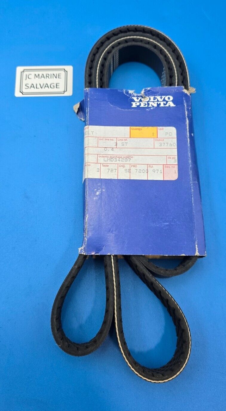 NEW OEM Volvo Penta 3586327 Drive Belt- V92 - Fresh Stock Dated February 2026