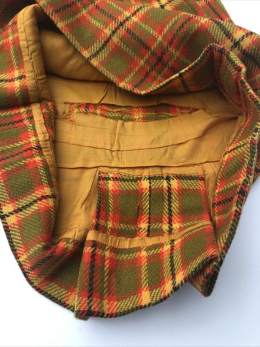 Women’s Vintage 1960’s Wool Plaid Mini Pencil Skirt 25” Waist 21.5” Long - Fresh Stock Dated February 2026