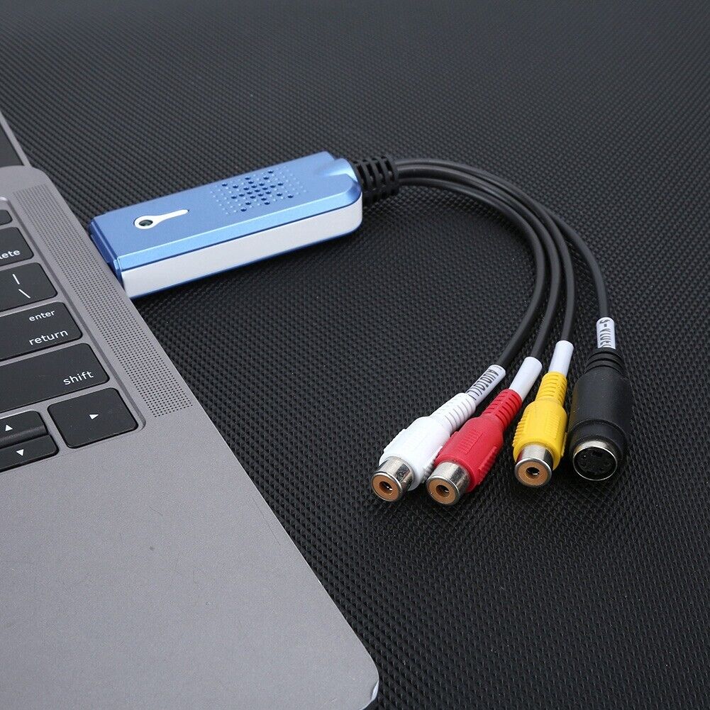 USB 2.0 VHS VCR to DVD Audio Video Capture Card Converter Adapter for PC TV RCA - Fresh Stock Dated February 2026