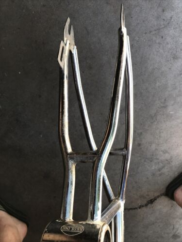 Vintage 1980s REDLINE  BMX Frame Chrome - Fresh Stock Dated December 2025