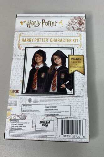 Harry Potter Character Kit Gryffindor Spirit  Eyeglasses And Neck Tie Costume - Fresh Stock Dated December 2025