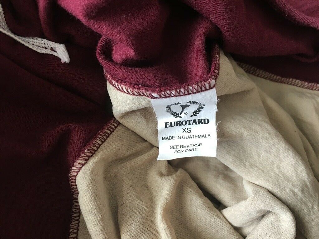 Eurotard - Girl Size XS Cap Sleeve Dance Leotard, Maroon - Fresh Stock Dated December 2025