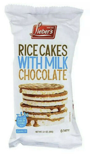 Liebers Variety Rice Cakes- Milk Chocolate, Dark Chocolate, Brittle Top (9 PACK) - Fresh Stock Dated December 2025