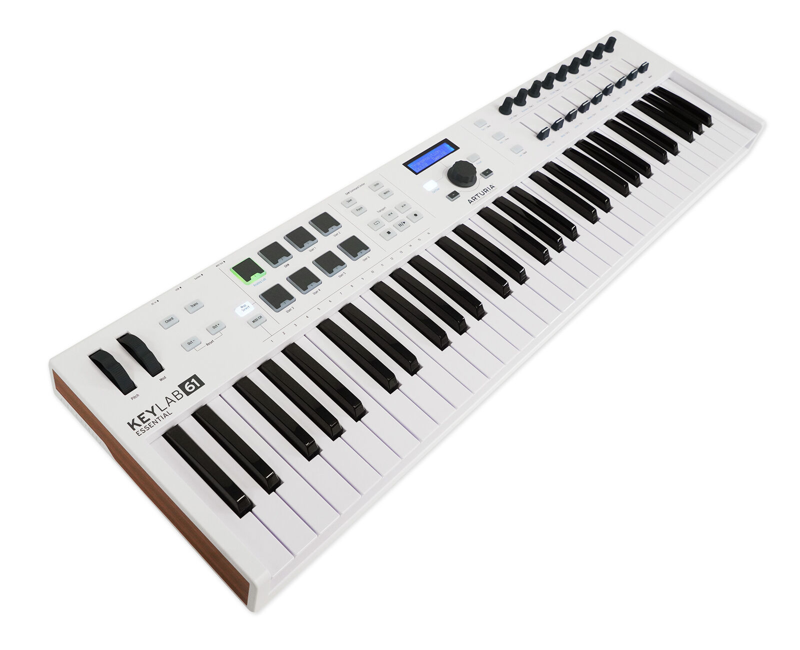 Arturia Keylab Essential 61-Key USB Keyboard Controller in White+Mic+Headphones - Fresh Stock Dated February 2026