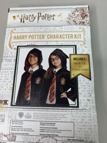 Harry Potter Character Kit Gryffindor Spirit  Eyeglasses And Neck Tie Costume - Fresh Stock Dated December 2025