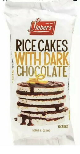Liebers Variety Rice Cakes- Milk Chocolate, Dark Chocolate, Brittle Top (9 PACK) - Fresh Stock Dated December 2025