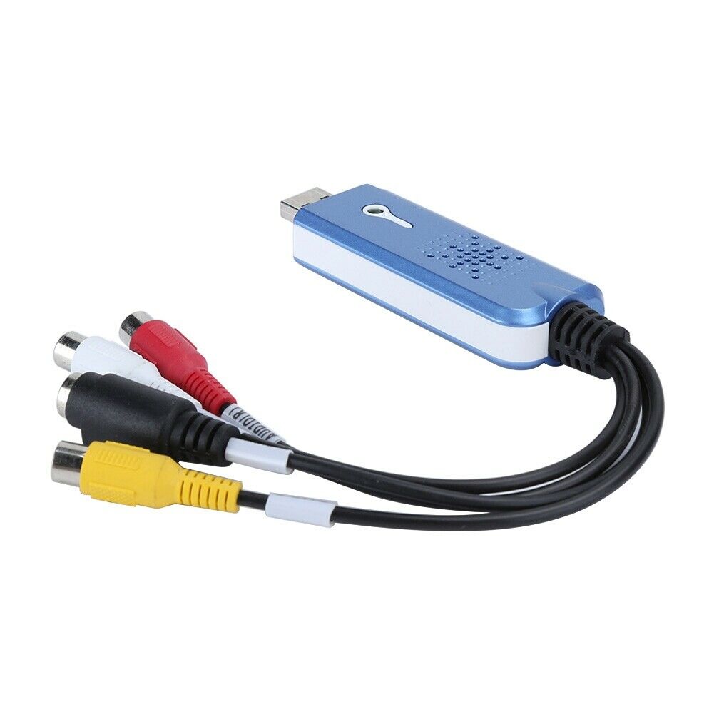 USB 2.0 VHS VCR to DVD Audio Video Capture Card Converter Adapter for PC TV RCA - Fresh Stock Dated February 2026