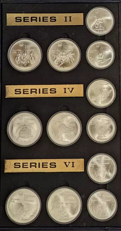 1976 21st Olympiad / 1976 Canada Olympics Silver 28 Coin Set - Fresh Stock Dated February 2026