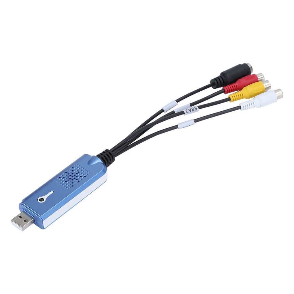 USB 2.0 VHS VCR to DVD Audio Video Capture Card Converter Adapter for PC TV RCA - Fresh Stock Dated February 2026