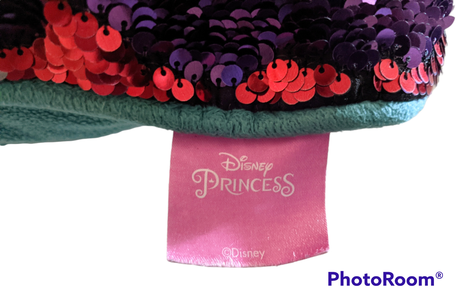 Disney Princess LITTLE MERMAID Pillow Ariel Double-Sided Sequin Decorative 20x20 - Fresh Stock Dated February 2026