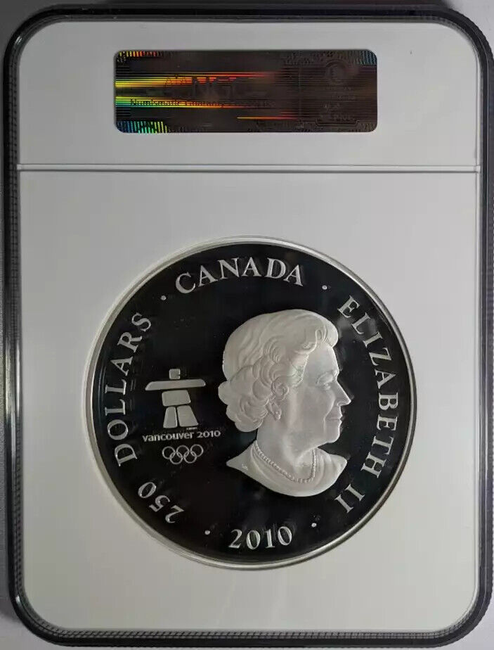 2010 -one Kilo - 0 FV Canadian Olympic Silver Eagle - Fresh Stock Dated February 2026