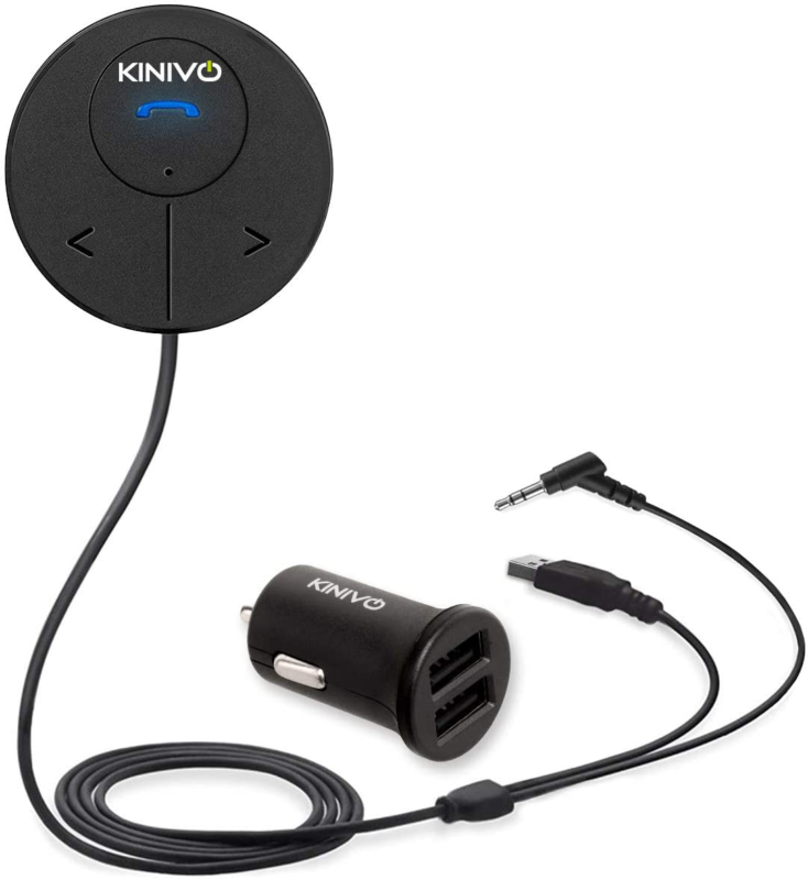 Kinivo Btc480 Hands-Free Car Kit (For Cars With 3.5Mm Aux Input, Magnetic Mount - Fresh Stock Dated December 2025