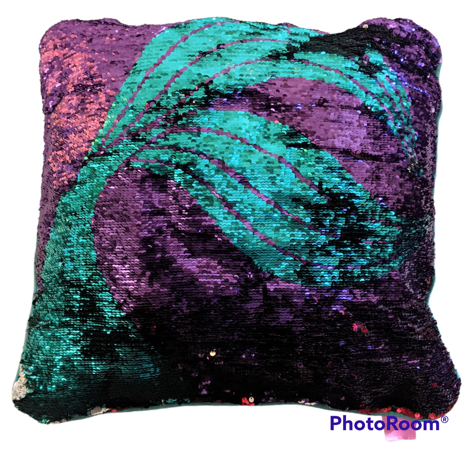 Disney Princess LITTLE MERMAID Pillow Ariel Double-Sided Sequin Decorative 20x20 - Fresh Stock Dated February 2026